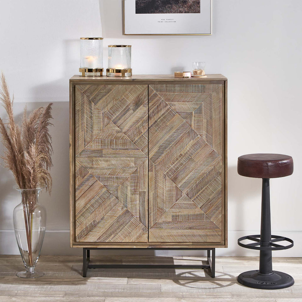 Renzo bar store cabinet