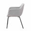 Alva Grey Linen Carver Dining Chair