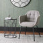 Alva Grey Linen Carver Dining Chair