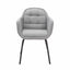 Alva Grey Linen Carver Dining Chair