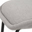 Alva Grey Linen Bar Stool