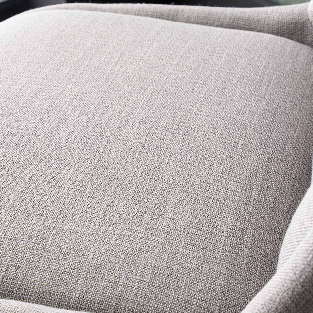 Alva Grey Linen Bar Stool