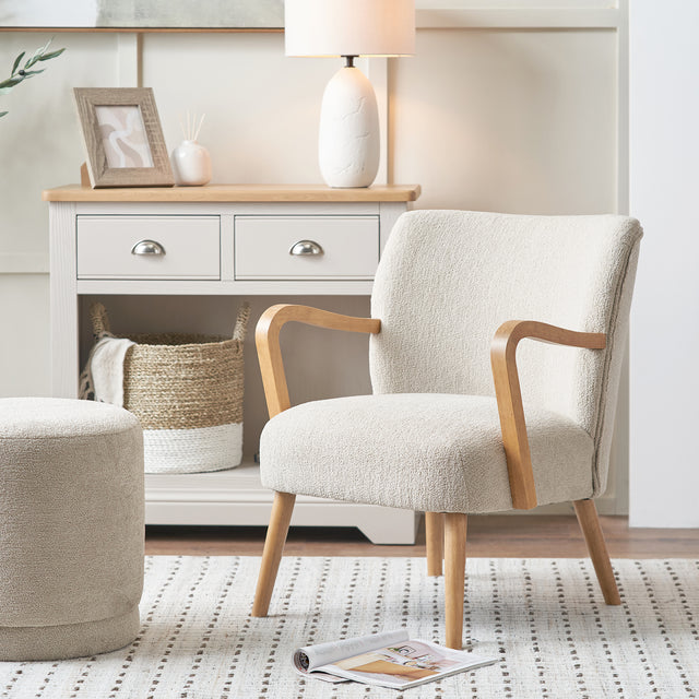 Osilo Taupe Teddy Accent Chair