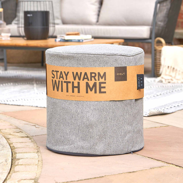 Cosipouf Comfort Grey Tall Round 45x45cm High
