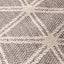 Indoor Outdoor Silver Grey Geometric Design Rug