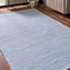 Indoor Outdoor Recycled Aqua Blue Inca Design Rug