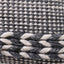 Indoor Outdoor Recycled Grey Plaited Stripe Design Scatter Cushion