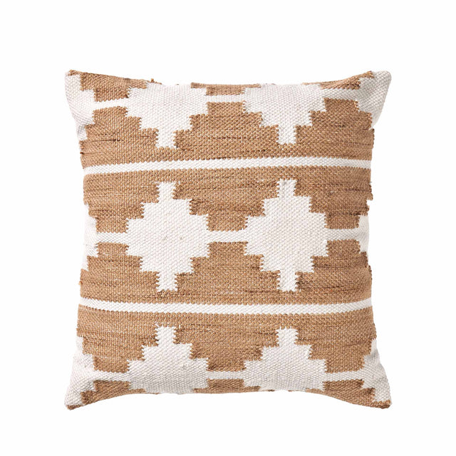 Indoor Outdoor Recycled Taupe Moroccan Design Scatter Cushion