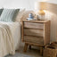 Herning Sand Wash Acacia Wood 3 Drawer Bedside Unit