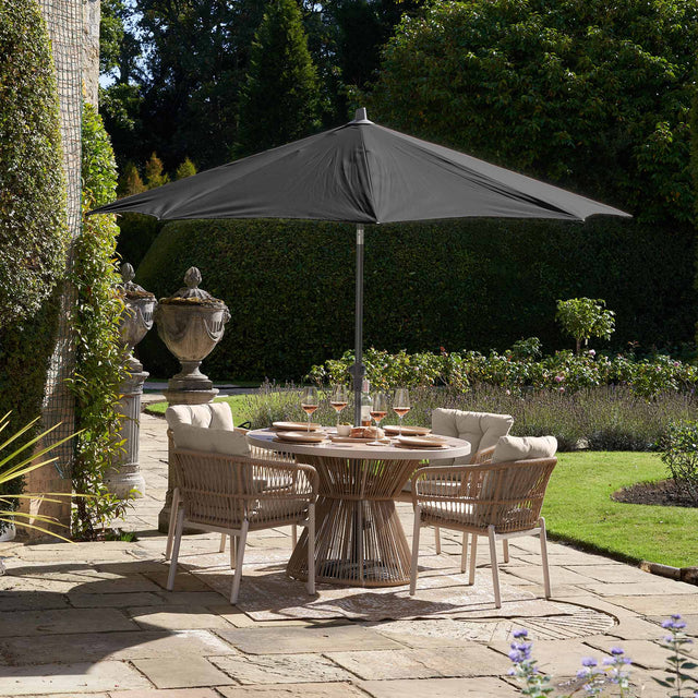 Platinum Riva Anthracite 3m Round Parasol