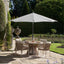 Platinum Riva Luna Grey 3m Round Parasol