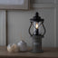 Peregrine Antique Grey Wood Oil Lantern Table Lamp