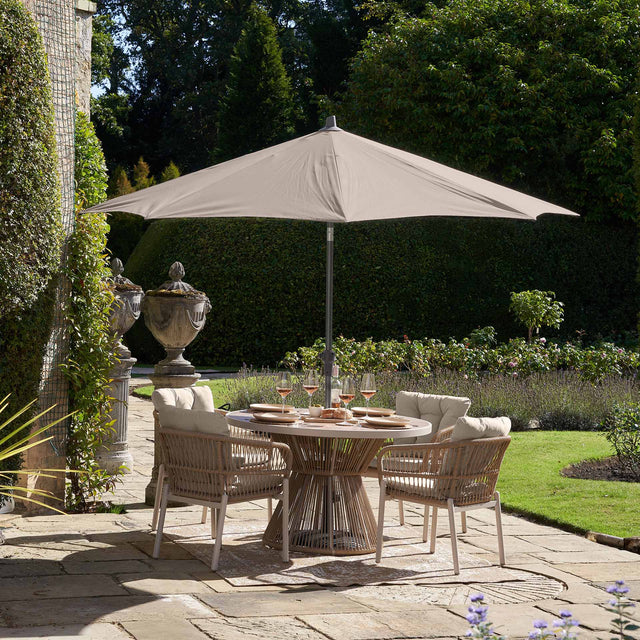 Platinum Riva Taupe 3m Round Parasol