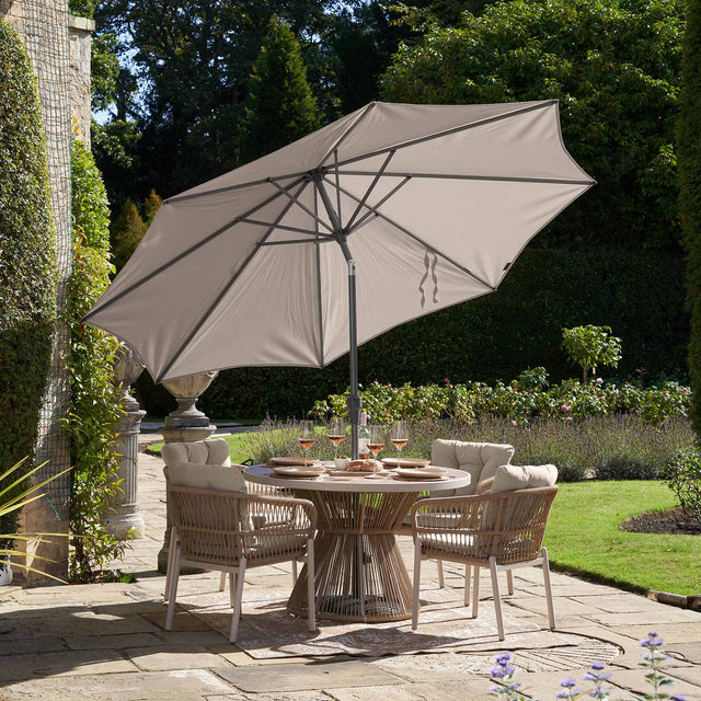 Platinum Riva Taupe 3m Round Parasol