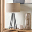 Margate Grey Wash Wood Table Lamp Base