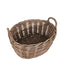 Temba Grey Kubu Oval Baskets S/2