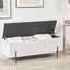 Capizzi White Boucle Storage Bench