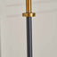 Jacques Black and Antique Brass Floor Lamp Base