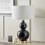 Eula Black Ceramic Table Lamp