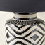 Chimalli Monochrome Tall Ikat Ceramic Table Lamp Base