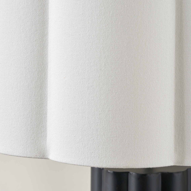 Lula Black Scallop Table Lamp Base