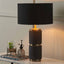 Sebastian Black and Brass Textured Table Lamp Base