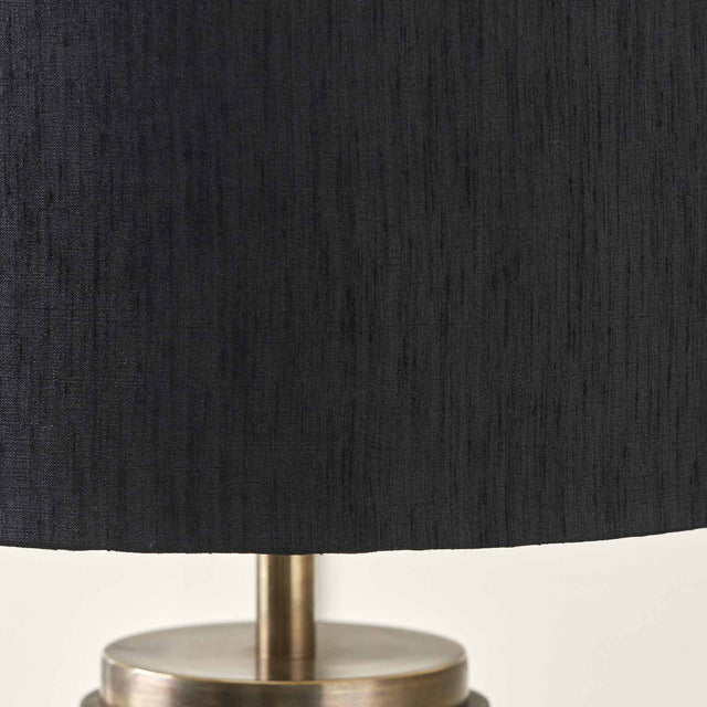 Sebastian Black and Brass Textured Table Lamp Base