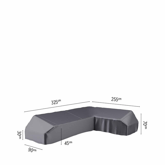 Outdoor Platform Aerocover Left Hand 325 x 255 x 90 x H30/45/70cm High