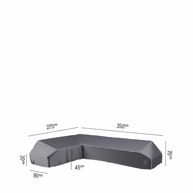 Outdoor Platform Aerocover Right Hand 350 x 275 x 90 x H30/45/70cm high