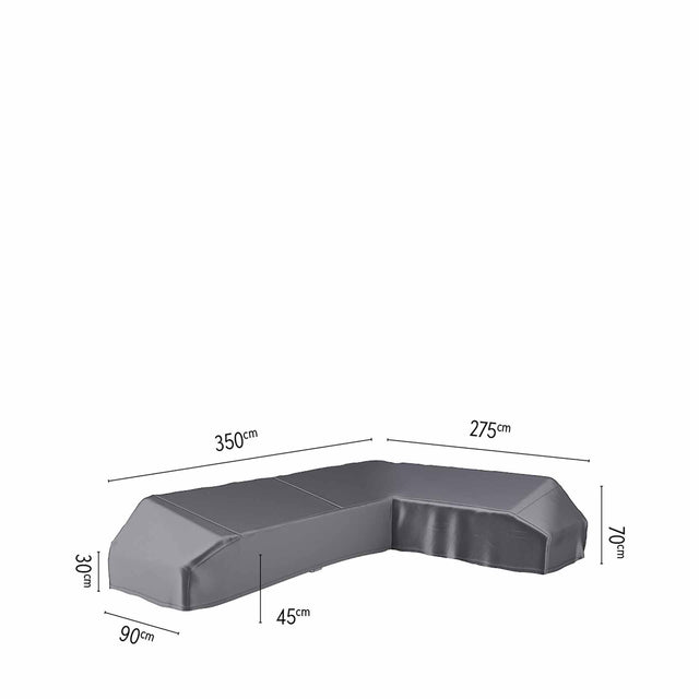 Outdoor Platform Aerocover Left Hand 350 x 275 x 90 x H30/45/70cm High