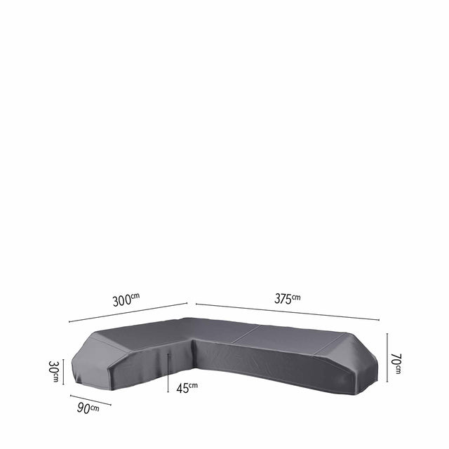 Outdoor Platform Aerocover Right Hand 375 x 300 x 90 x H30/45/70cm High