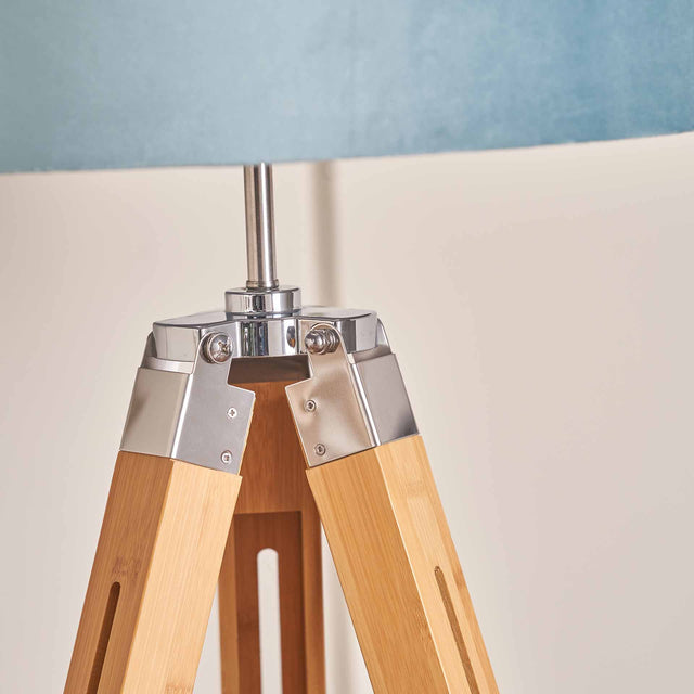 Ryder Bamboo Tripod Floor Lamp Base