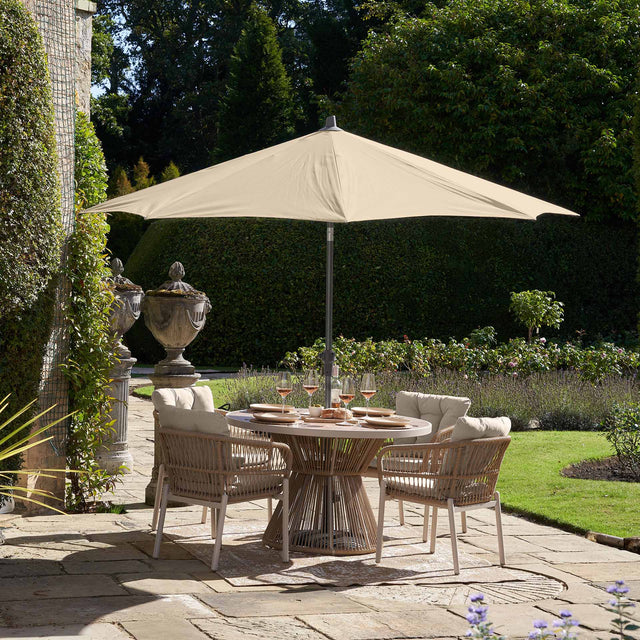 Platinum Riva 3m Round Champagne Parasol