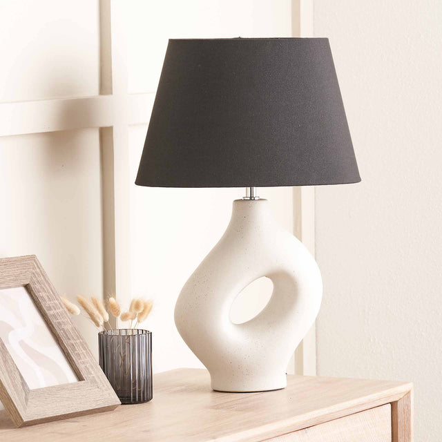 Nailah Monochrome Elipse Table Lamp