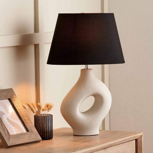 Nailah Monochrome Elipse Table Lamp