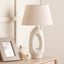 Aila Natural Tall Elipse Ceramic Table Lamp