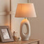 Aila Natural Tall Elipse Ceramic Table Lamp