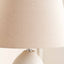 Aila Natural Tall Elipse Ceramic Table Lamp