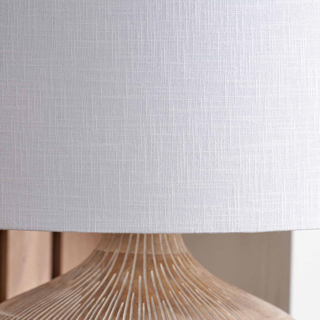 Otira White Wash Wood Table Lamp Base