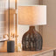 Cala Black Rattan Table Lamp