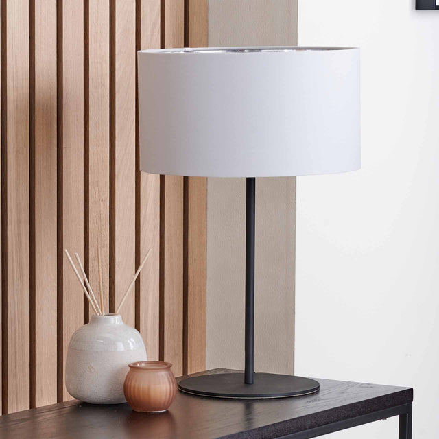 Ailyn Matt Black Table Lamp