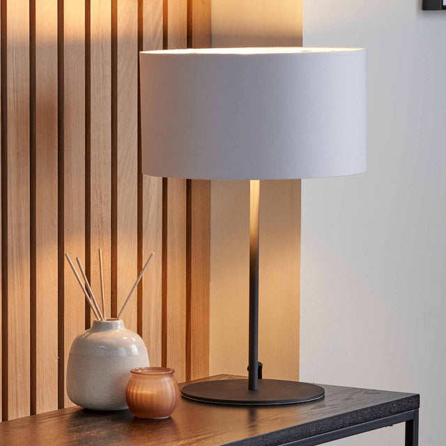 Ailyn Matt Black Table Lamp