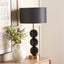 Sansa 3 Ball Black Enamel Table Lamp Base