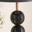 Sansa 3 Ball Black Enamel Table Lamp Base