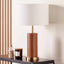 Idris Tan Leather Table Lamp Base