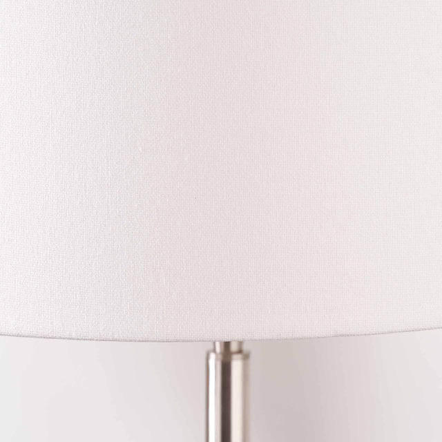 Idris Black Leather Table Lamp Base