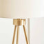 Vitti Brushed Brass Tripod Table Lamp