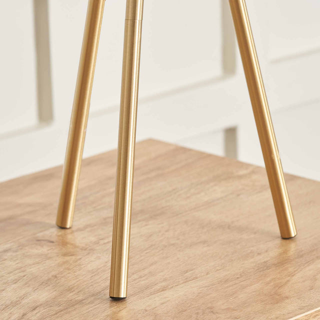 Vitti Brushed Brass Tripod Table Lamp