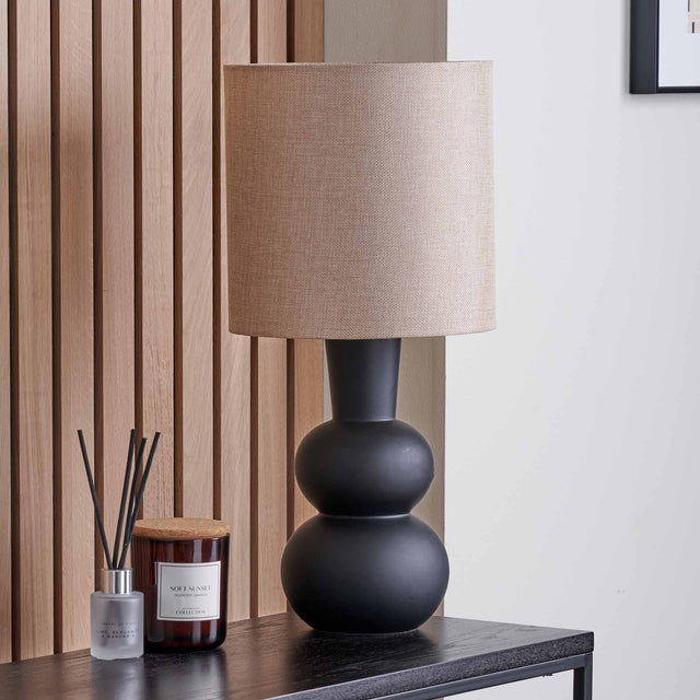 Alyza Black Ceramic Table Lamp