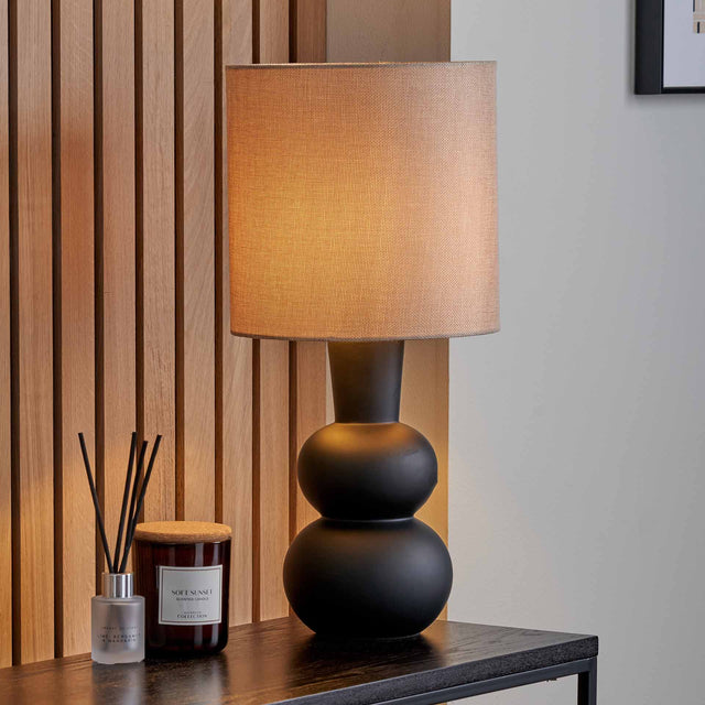 Alyza Black Ceramic Table Lamp